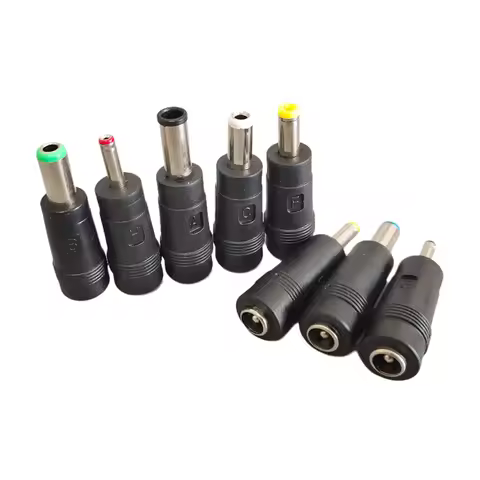 2/5/10Pcs DC Power Male to Female Adapter 3.5x1.35mm 4.0x1.7mm 4.8x1.7mm 5.5x2.1mm 5.5x2.5mm 6.3x3.0