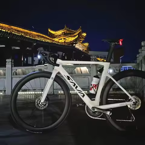 SAVA Full Carbon Fiber Road Bike 105 Di2 R7170 24 Speed Electronic Shifting Groupset Racing Bike for