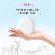 Saludent Niacinamide Whitening Soap 100g - Face & Body Whitening Soap, Goat Milk, Silk Extract, for 