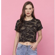 Best Buy Crop Tee Army