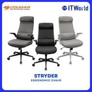 Cougar STRYDER Ergonomic Chair - Adjustable Headrest / Flip Armrest / 120kg itw