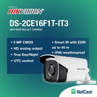 HIKVISION OUTDOOR ANALOG CCTV DS-2CE16F1T-IT3 3MP IR FIXED BULLET CAMERA 3.6MM OFFICIAL WARRANTY