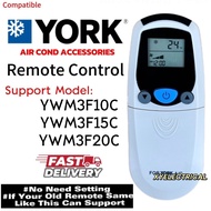 York Air Cond Remote Control For YWM3F10C / YWM3F15C / YWM3F20C