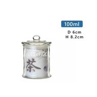 [Ramadan Set 4-6pcs] 100ml Airtight Glass Cookies Jar Clear Container Bottle Balang Kaca Kuih Raya Airtight Bottle