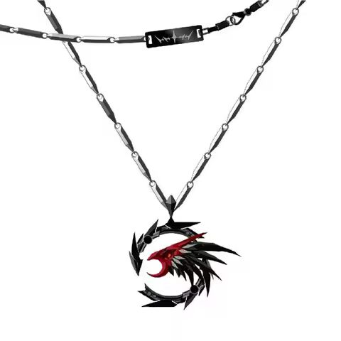 Official Game GRAY RAVEN:PUNISHING Luna Necklace Dragon Series Cosplay Fashion Pendant Jewelry Chain