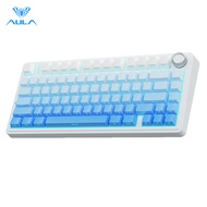 AULA F75/F87/F99 Mechanical Keyboard Side Engraved Keycaps Tri-mode Hot Swappable South Facing Light