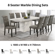 [MRP899] Marble Set 8 Seaters 6 Seater 180cm Dinning Table Natural Marble MEJA MAKAN BATU MAMAR 大理石桌