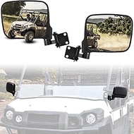 SAUTVS Adjustable Side Mirrors Compatible with Kawasaki Mule Pro FXT DXT DX FX 2015-2025, High-defin