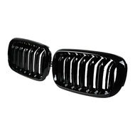 aihei -สำหรับ Bmw F15 F16 X5 X6 F85 F86 2014-2018 กันชนหน้ากระจังหน้ากระจังหน้ารถเคลือบเงาสีดำรถ Dou