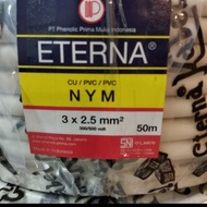 Kabel Listrik Eterna 3x25 Kawat NYM (Permeter)