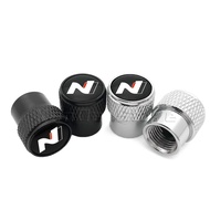 4Pcs Car Wheel Tire Valve Stem Caps Core Cover For Hyundai N LINE i20 i30 Tucson Sonata Accent Elant