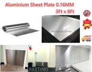 YLK 【3Feet x 8Feet】Aluminium Sheet Plate 0.16mm / GI Galvanized Plain Sheet Zinc 35# Penutup Plywood/dingding