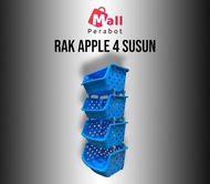 Mall Perabot | Rak Susun Motif APPLE Mainan | Lemari Plastik Serbaguna Keranjang Bayi