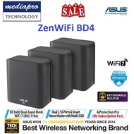 ASUS ZenWiFi BD4 3-Pack Dual-band WiFi 7 Mesh, 3600 Mbps, 6500 sq.ft , Dual 2.5G Ports - 3 Year Asus