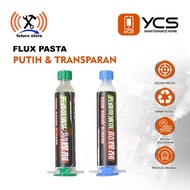 HP FLUX PASTA YCS TRANSPARENT AND MILK WHITE LEAD FREE Original - PASTE FLUX SERVICE YCShp HALOGEN T