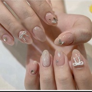 M02 Nailbox Thiết Kế Thạch Hồng Mix Ticket Nơ