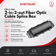 Shengwei Fiber Optic 2-in-2-out Fiber Optic Cable Splice Box ODP Closure CB-2-144