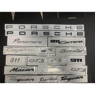 Porsche Cayenne macan Car Rear Tail Logo Cayenne s Logo gts turbo English Letter Car Logo Modificati