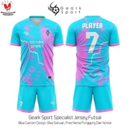 CUSTOM JERSEY FUTSAL FULL PRINTING / BAJU BOLA FREE NAMA DAN NOMOR