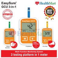 EasySure GCU  3-in-1 Monitoring System - Glucose, Cholesterol & Uric Acid