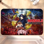 DEFIO Bilibili อะนิเมะ Mashle มายากลและกล้ามเนื้อ D พรมเช็ดเท้าประตูห้องครัวห้องนอนโรงอาบน้ำบ้านซุปเ