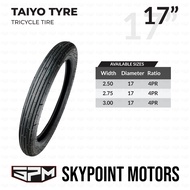 TAIYO TUBE-TYPE TIRE FOR TRICYCLE 2.50-17, 2.75-17, 3.00-17 (9310)