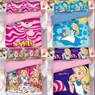 愛麗絲 alice 妙妙貓 迪士尼 公主 時間兔 大鼻鋼牙 chip and dale 小熊維尼 piglet 床單套裝 床上用品 枕頭 枕套 枕袋 床笠 胡迪 三眼仔 勞蘇 巴斯光年 toystor