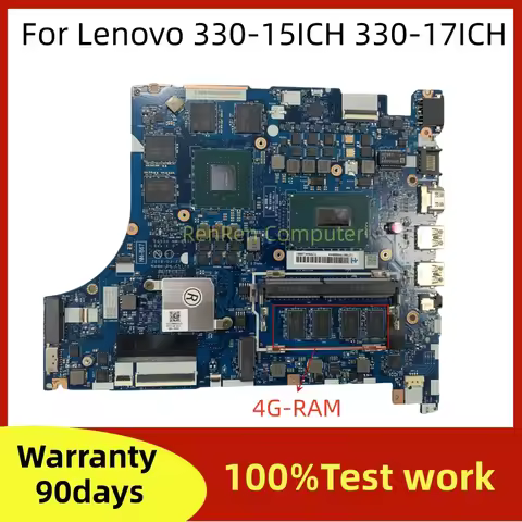 NM-B671 Motherboard.For Lenovo 330-15ICH 330-17ICH Laptop Motherboard.I5-8300H I7 8750H CPU GTX1050 