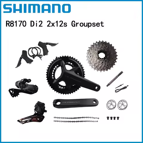 Shimano R8170 Di2 2x12S R8100 For Road Bicycle 170mm/172.5mm/175mm Crankset R8150 FD RD R8170 Hydrau