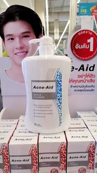 Acne aid Liquid cleanser 900ml for acne prone skin  for sensitive skin with acne สีฟ้า  ปรับโฉมใหม่ 