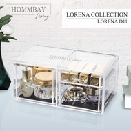 [HOMMBAY LIVING] Makeup Organizer Cosmetic Storage Box Jewellery Jewelry Necklace Earring Skincare Organiser Christmas Gift - LORENA D11