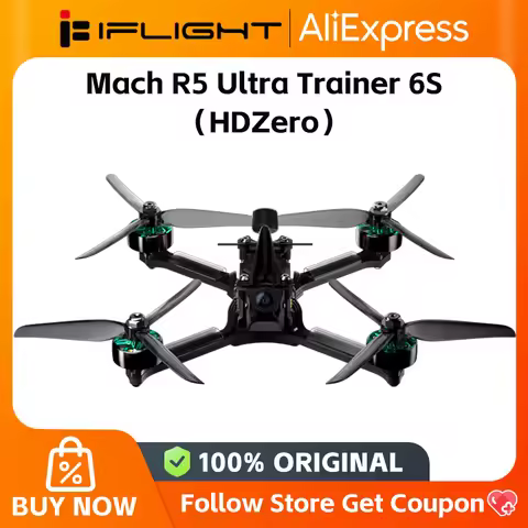 iFlight Mach R5 Ultra Trainer 6S Analog / HDZero BNF with Race 5.8G 200mW VTX for FPV