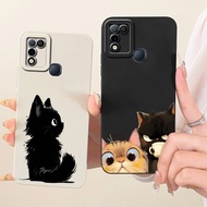 For Itel A49 Play / Itel A58 Lite / A631L Lens Protective Casing Itel A49Play A58Lite Cute Cat Carto