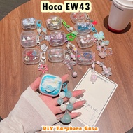 【Discount】For Hoco EW43 Case Cover DIY Cartoon Cute Soft Silicone Earphone Case Casing