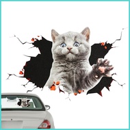 3D Cat Car Decal 3D Simulation Cute Cat Scratches to Cover The Body Sticker 3D Simulation Cat Scratc