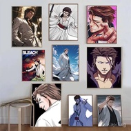 Aizen Sosuke anime Bleach poster art print home wall decoration,No Frame Canvas Painting Gift 424H