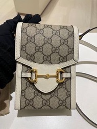 Gucci Bag 馬銜扣1955 迷你 白色