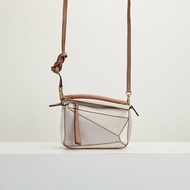 二手Loewe puzzle mini 灰棕拚色