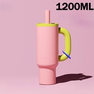 Chakolab Thermos Cup Ice Master Cup 1200ML ถ้วยน้ําฟางความจุขนาดใหญ่ 316 สแตนเลสขวดน้ําเก็บความเย็น 