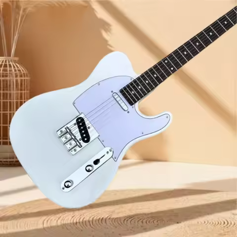 Cream White TL Alder Wood Body Electric Guitar Fixed Bridge Free Delivery