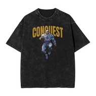 Invincible Conquest Invincible Bloody Portrait Men's Fashion Retro Street Cotton Printed T-shirt