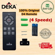 DEKA REMOTE CONTROL FAN /D4 & R4 REMOTE CONTROL /4 SPEED REMOTE CONTROL