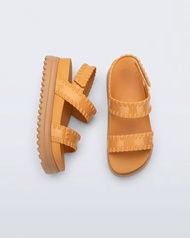 melissaˉ2025 Brazilian sandal muffin one-word leopard solid color thick sole 5.5cm heel height women