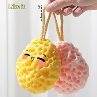 Kids Bath Sponge | Ultra-Soft Cheese Bath Ball Baby shower luffa sponge