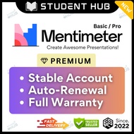 Mentimeter Pro Premium Account 1 month Gain valuable insights from everyone with Word Clouds, Polls 