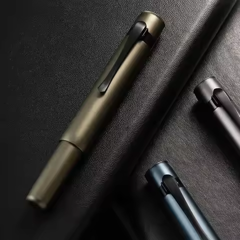 Hongdian M2 Black Forest Fountain Pen Mini Metaverse Sports Pocket Pen Blade Nib School Office Suppl