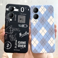 For Vivo Y17s Y 17s  2023 Case New design Matte Candy Silicone Bumper Shockproof Back Cover for Vivo