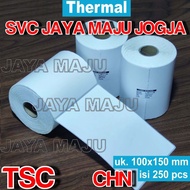 [ TSC ] 100 X 150 - 1 LINE THERMAL IMPORT CHN - FACE OUT - CONTENTS 250 PCS || CORE 1" || DIRECT THE