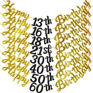 [Taohao Goods] 13 16 18 21 30 40 50 60th Birthday Decoration Banner Pull Flag Background Wall ZQ1B