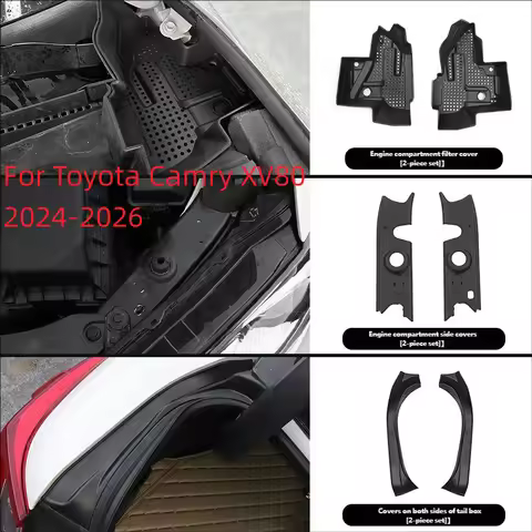 For Toyota Camry XV80 9th Gen 2024-2026 Trunk Cover Side Drainage Trough Protective Cover Side Baffl